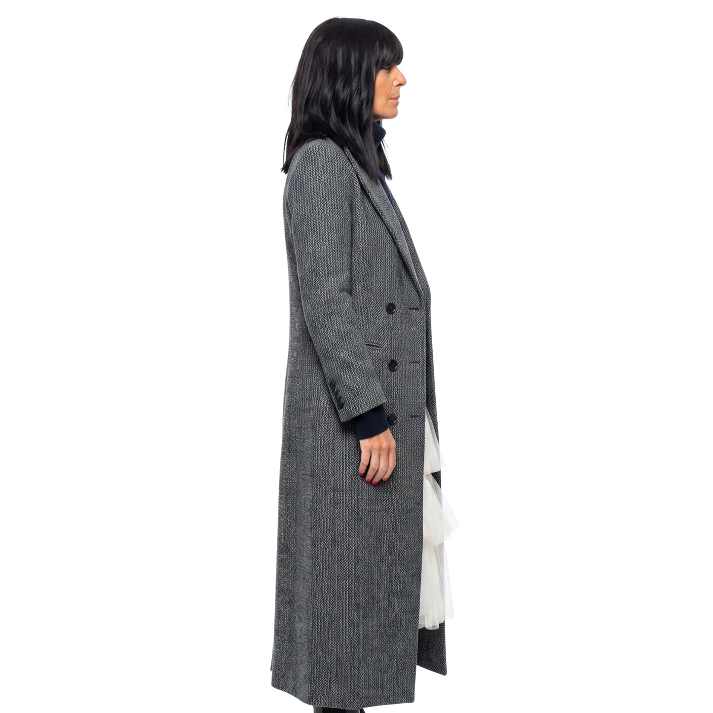 The Traitors UK S02 Claudia Winkleman Grey Coat