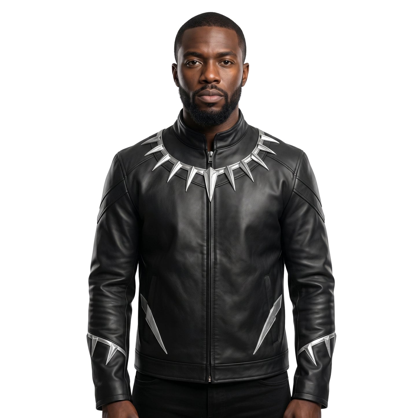 Black Panther Avengers Infinity War Black Leather Jacket