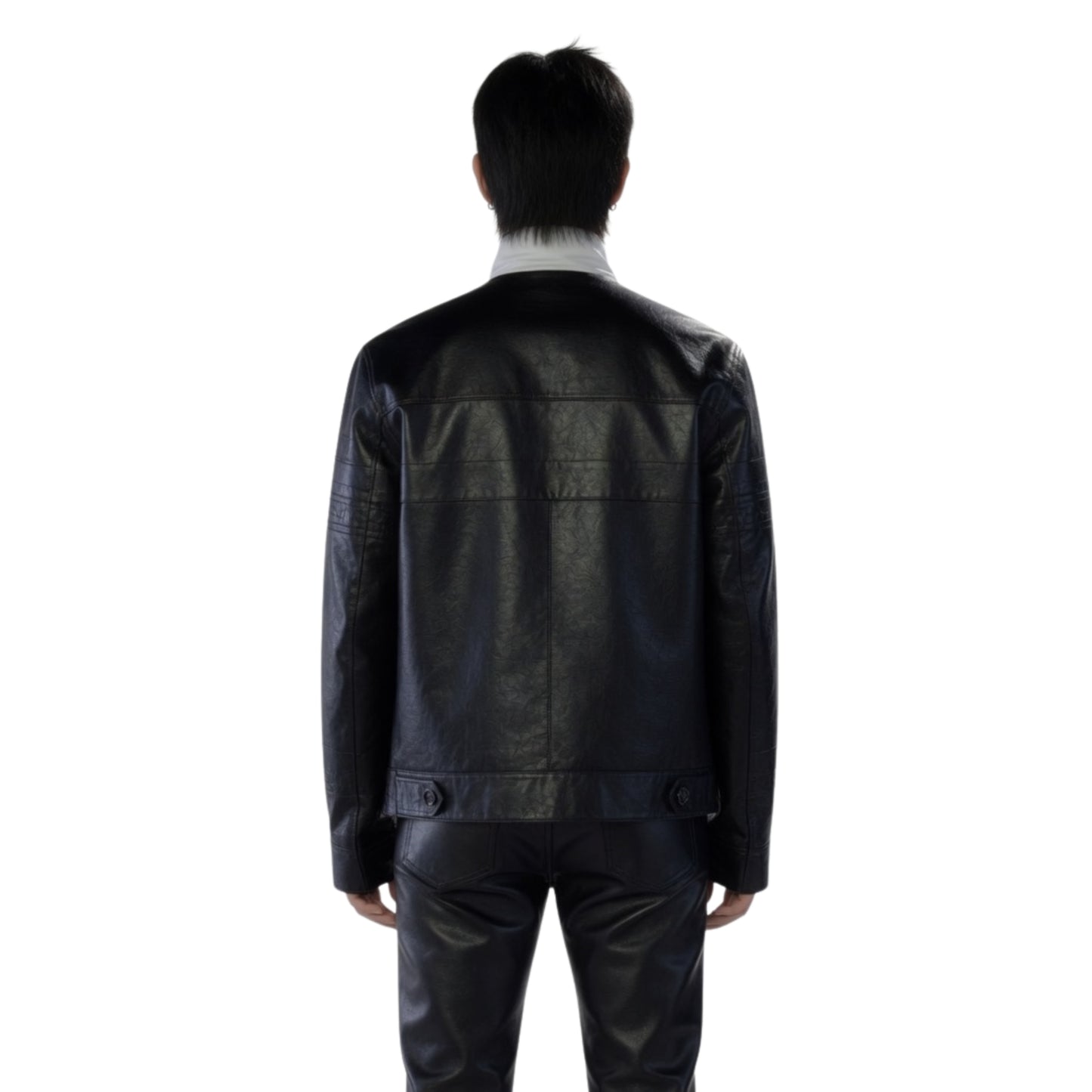 Rapper Suga 2026 Black Leather Jacket