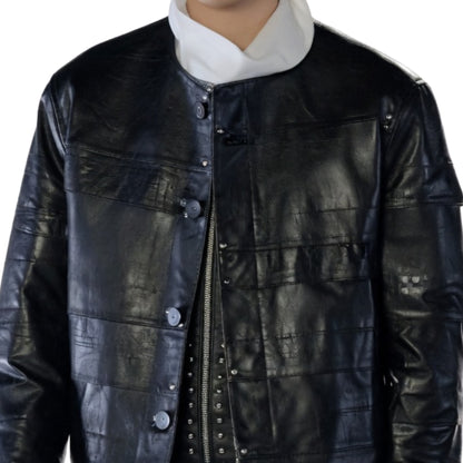 Rapper Suga 2026 Black Leather Jacket