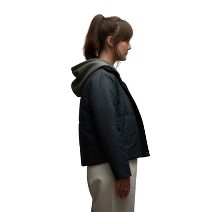 Emilia Jones Cat Person (2023) Green Puffer Jacket