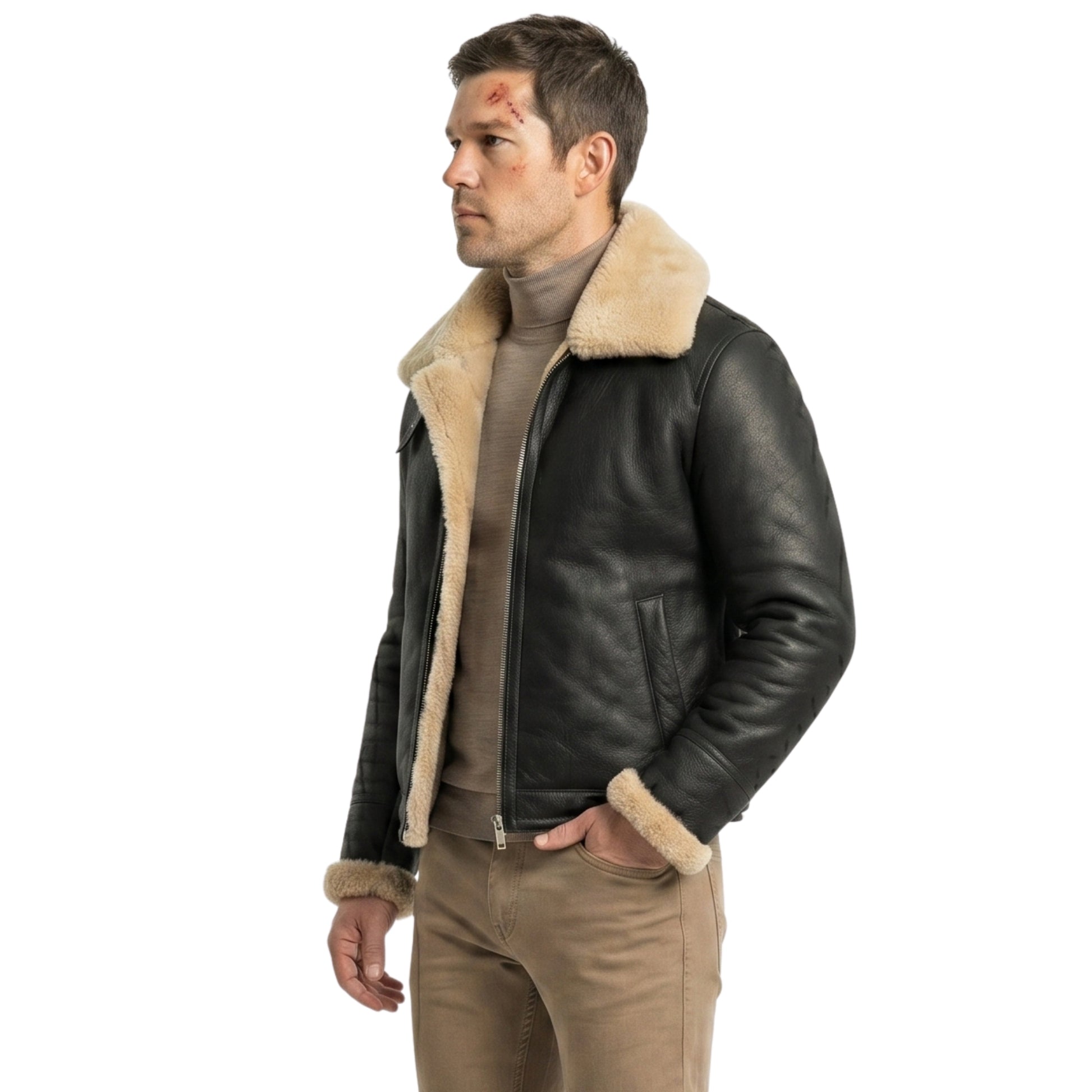 The Boys S05 Bombsight Shearling Leather Jacket Order Now