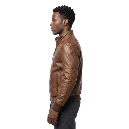 FBI TV Series Morris Kalu Brown Leather Jacket