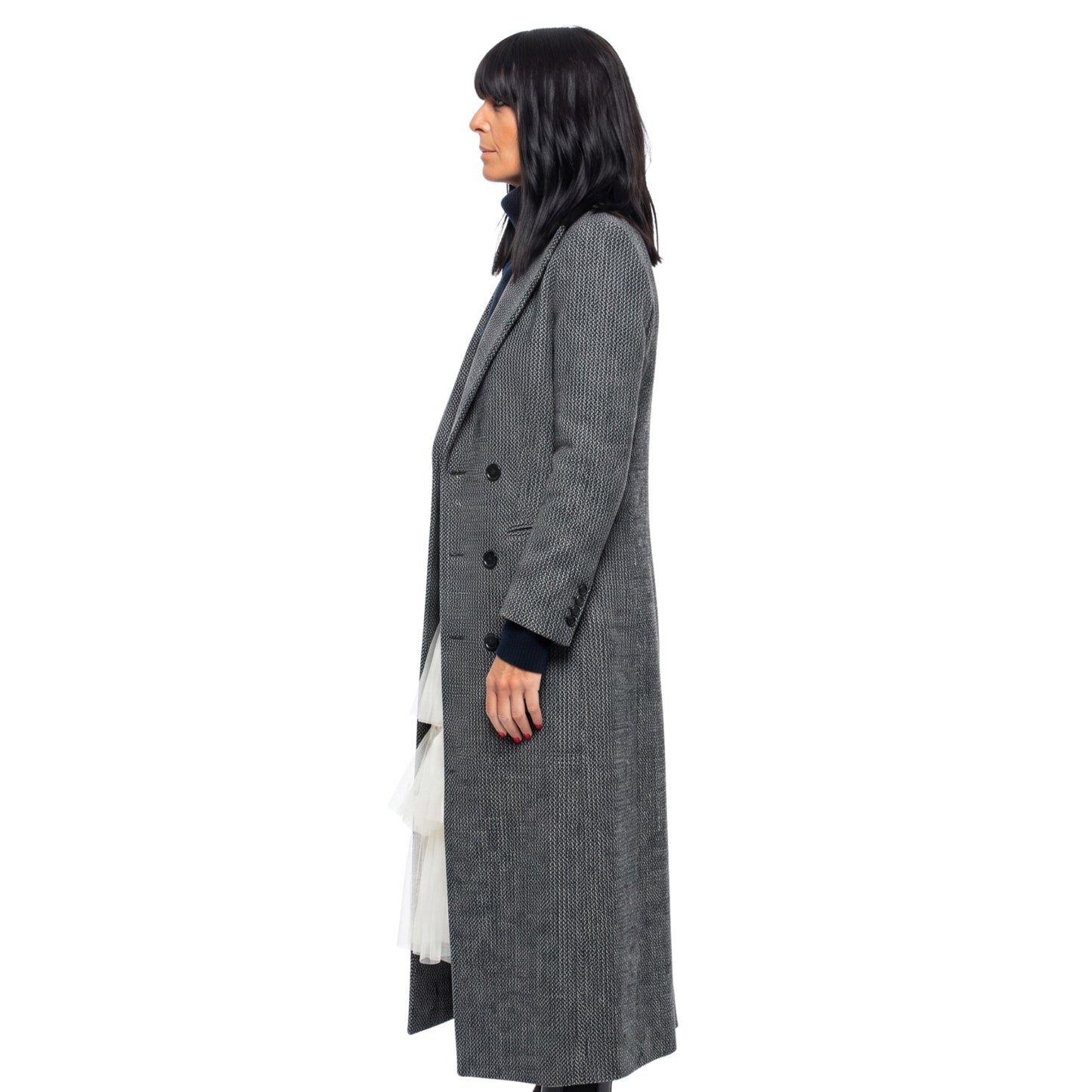 The Traitors UK S02 Claudia Winkleman Grey Coat