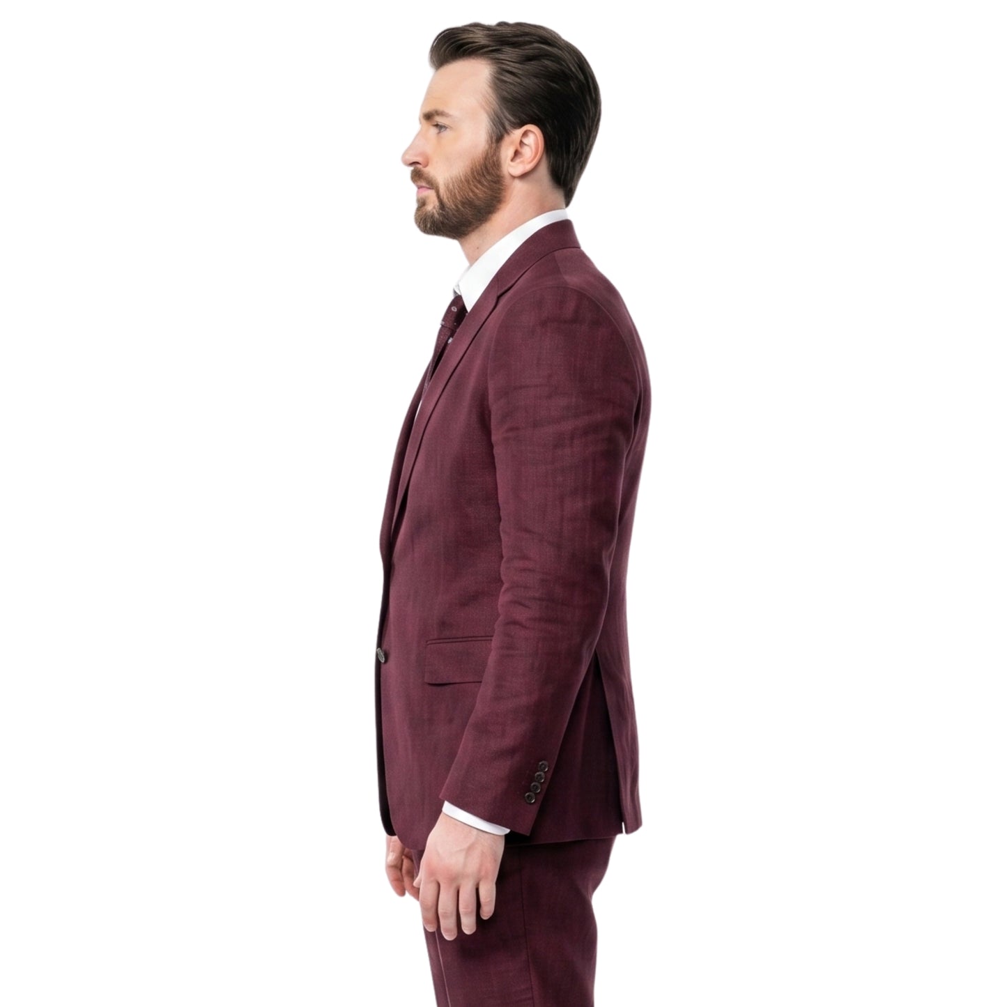 Pain Hustlers Chris Evans Maroon Blazer