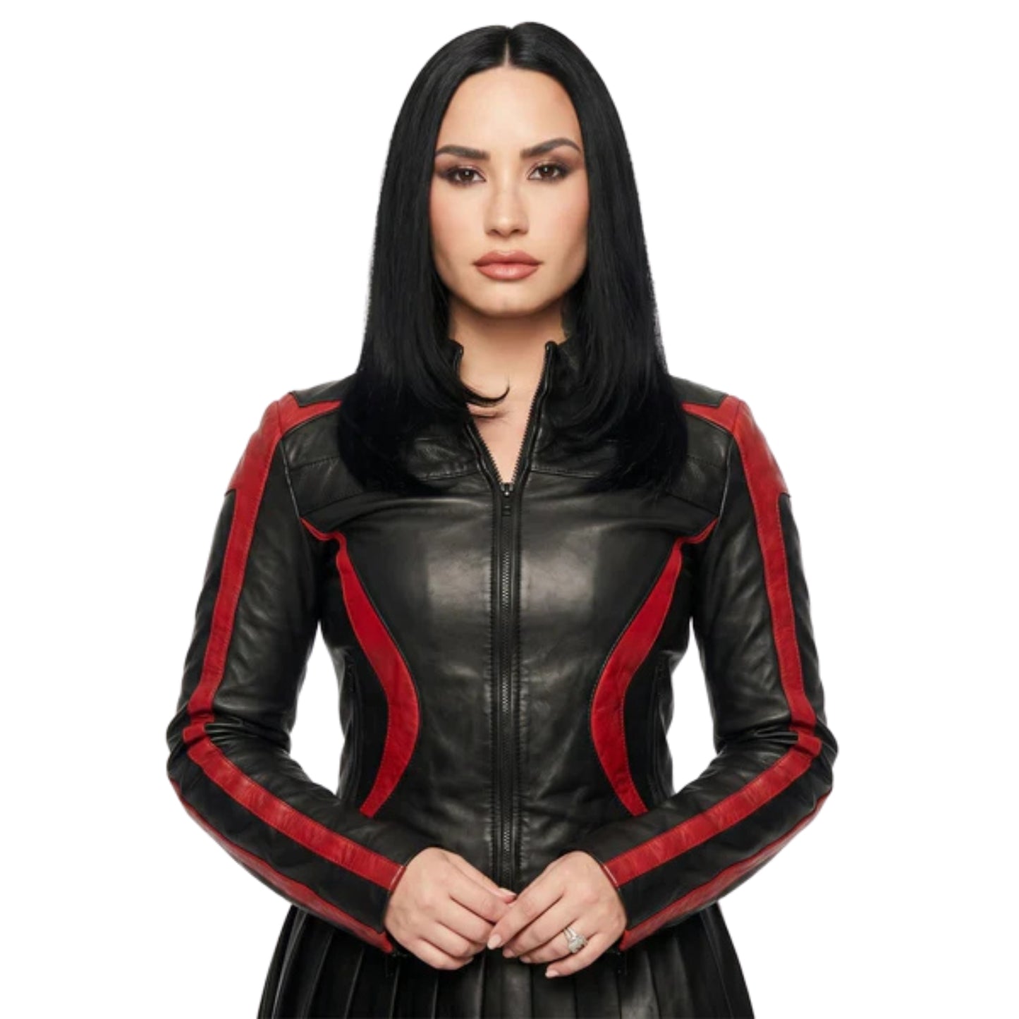 NYC 2026 Demi Lovato Leather Jacket