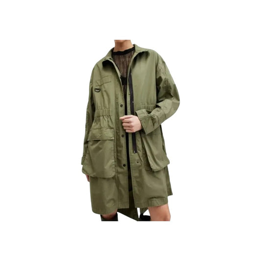 Women's Handmade Real Cotton Relaxed Fit Printed Parka Jacket