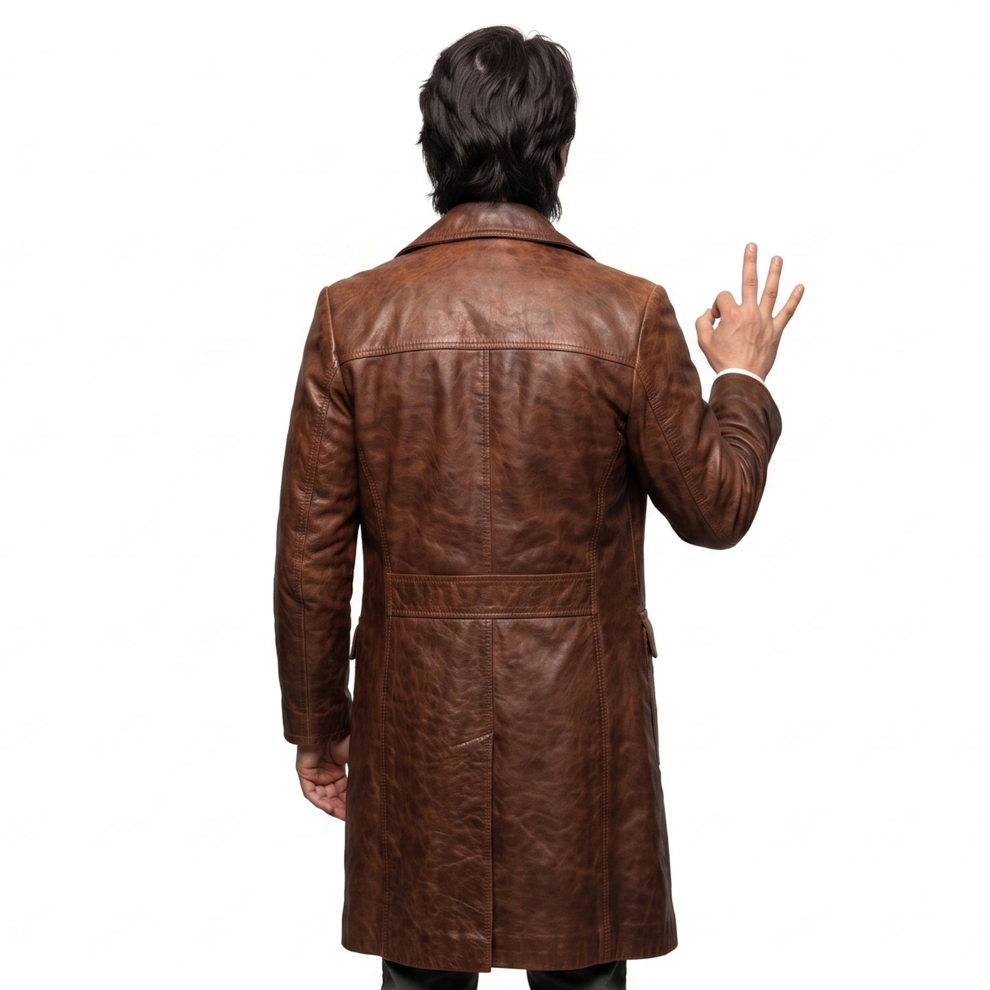 The Deuce James Franco Brown Distressed Leather Jacket