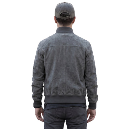 Succession S04 Kendall Roy Grey Suede Leather Jacket Shop Today 