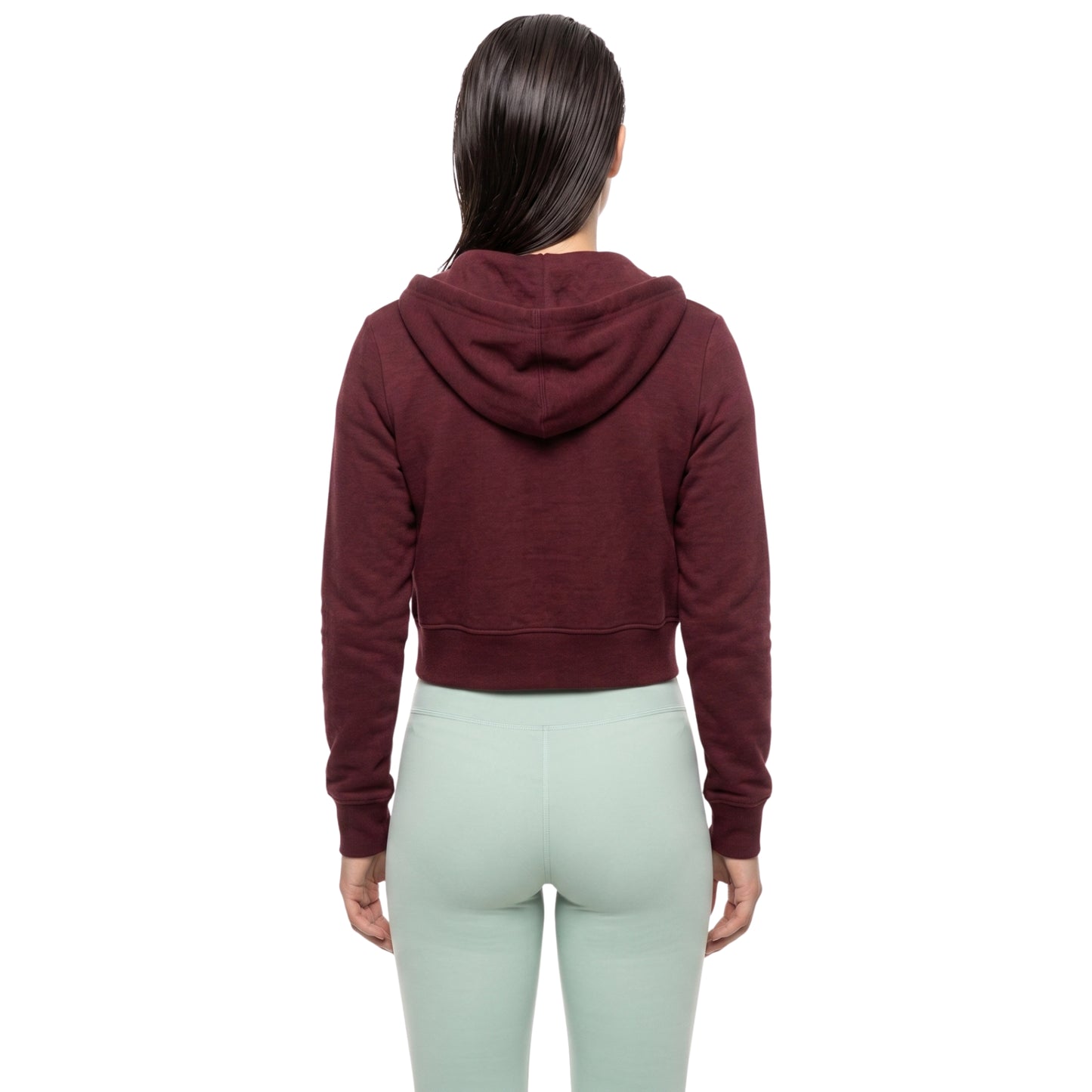 Ella Hunt Not Suitable for Work Maroon Zip up Hoodie