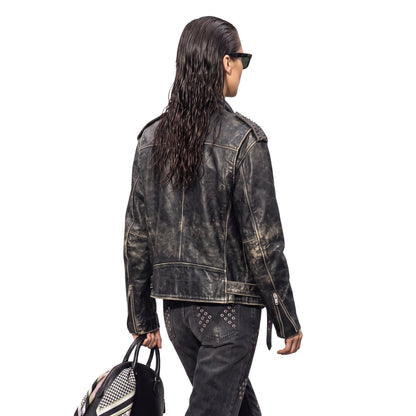 Bella Hadid The Beauty Black Leather Jacket