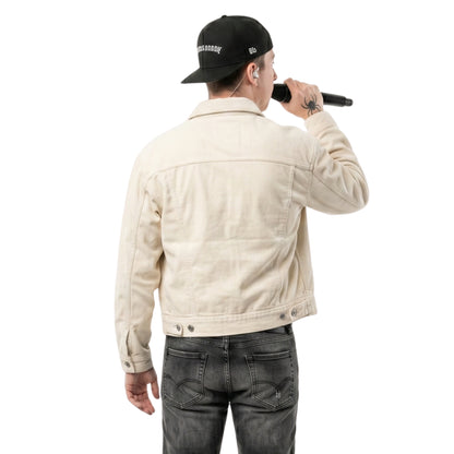 A Perfect World Tour The Kid LAROI Suede Leather Jacket Shop Today
