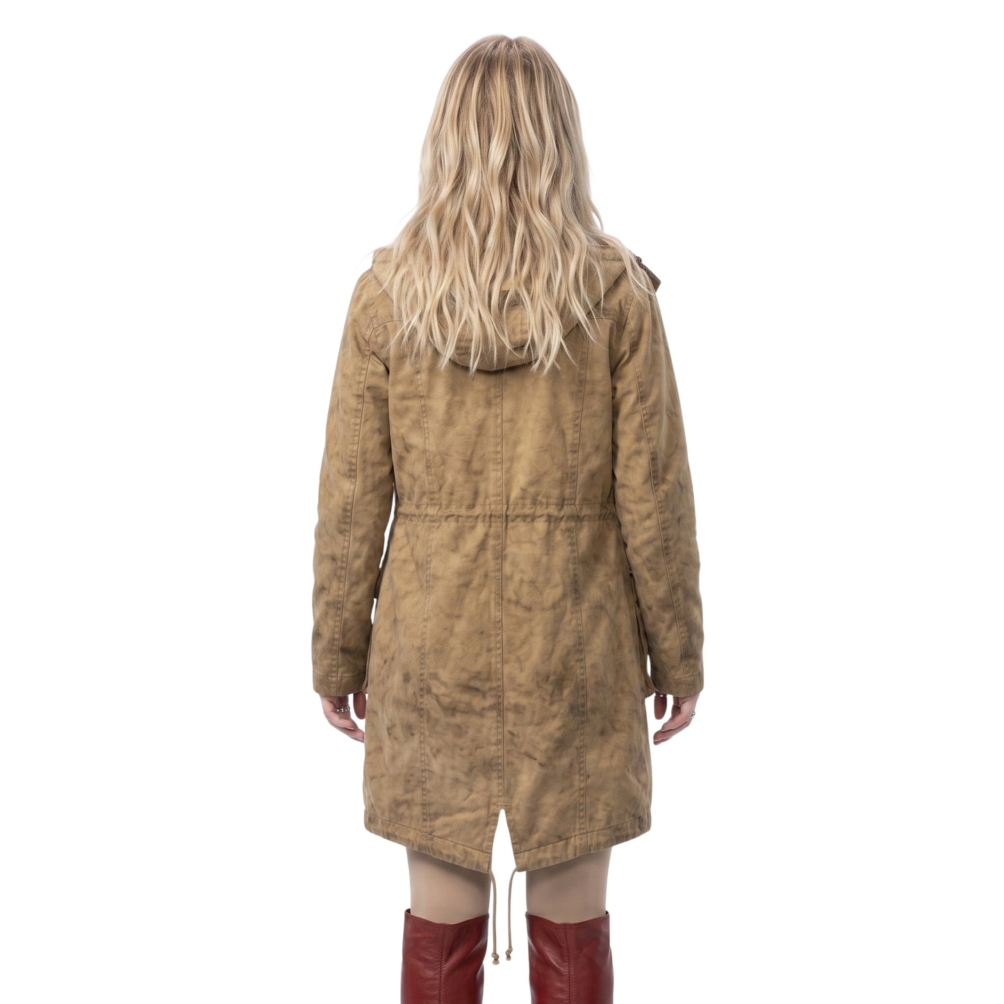 Milly Alcock Supergirl 2026 Brown Hooded Jacket