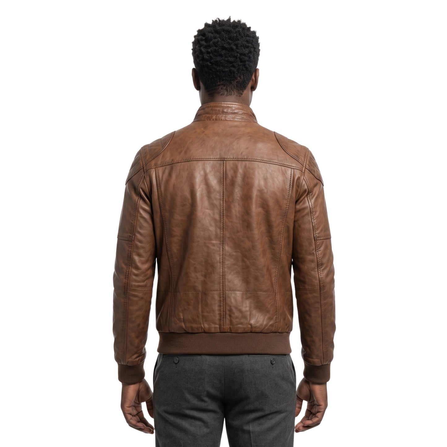 FBI TV Series Morris Kalu Brown Leather Jacket