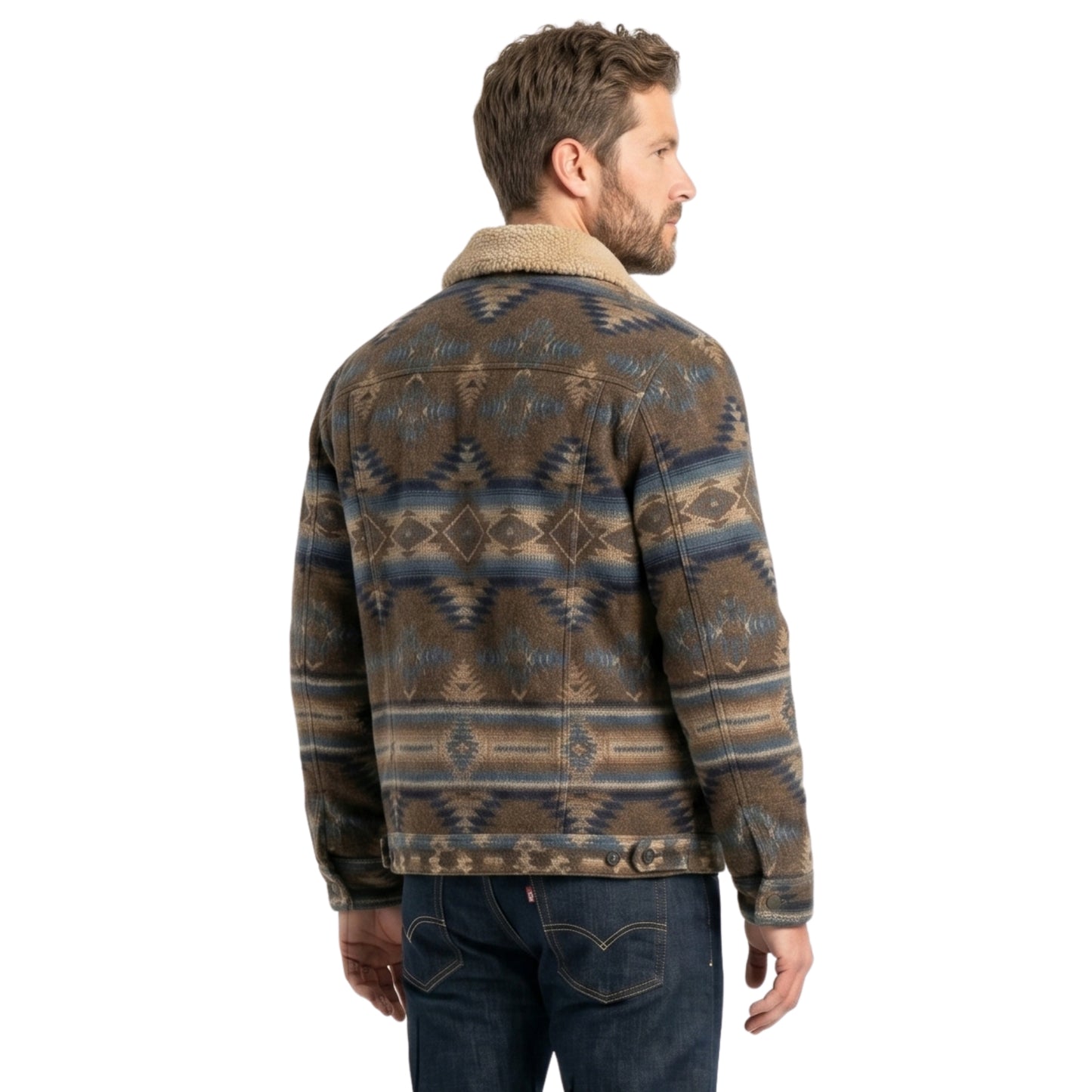 Marshals S01 Tatanka Means Shearling Trucker Jacket Shop Today