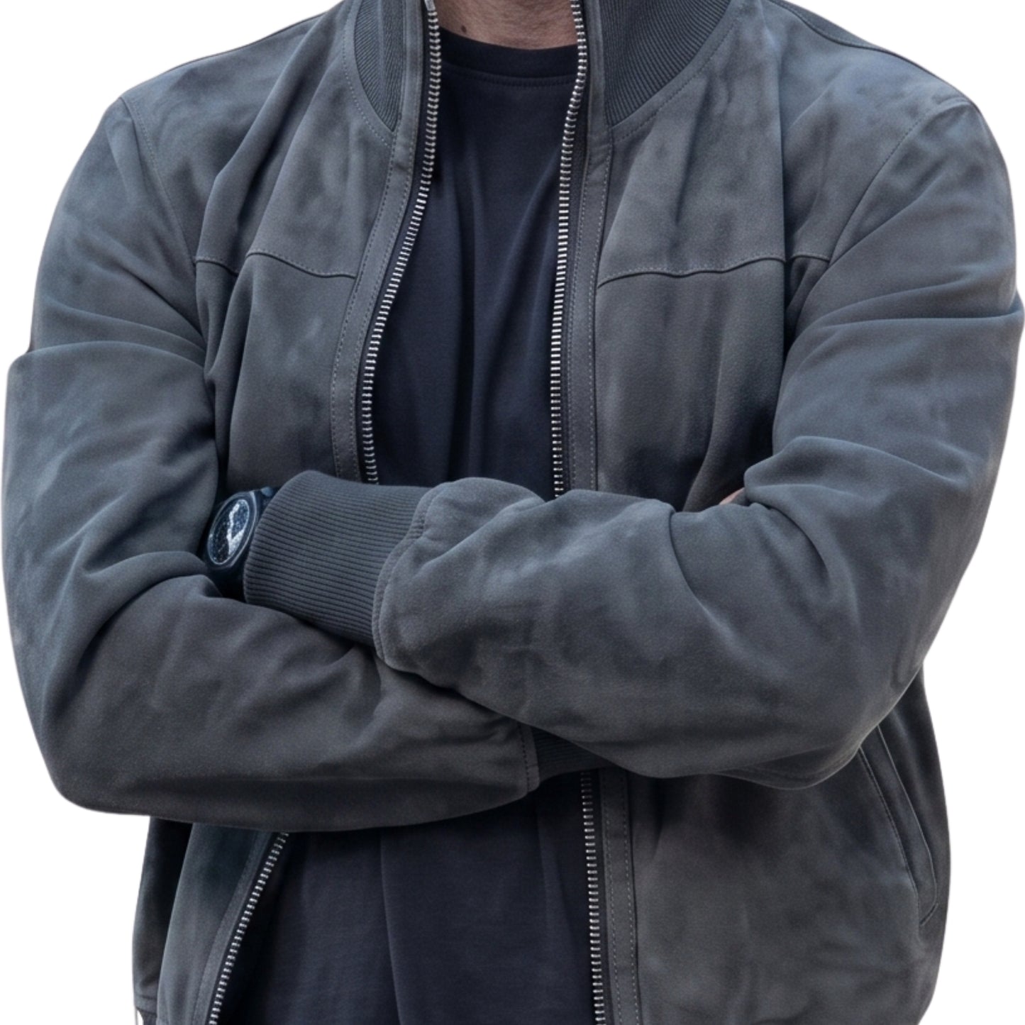 Succession S04 Kendall Roy Grey Suede Leather Jacket Buy Today