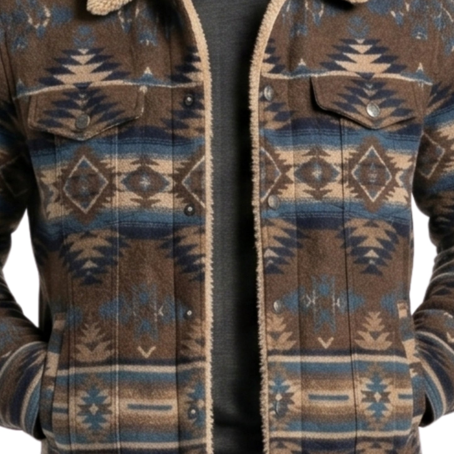 Marshals S01 Tatanka Means Shearling Trucker Jacket Order Today
