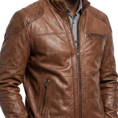 FBI TV Series Morris Kalu Brown Leather Jacket