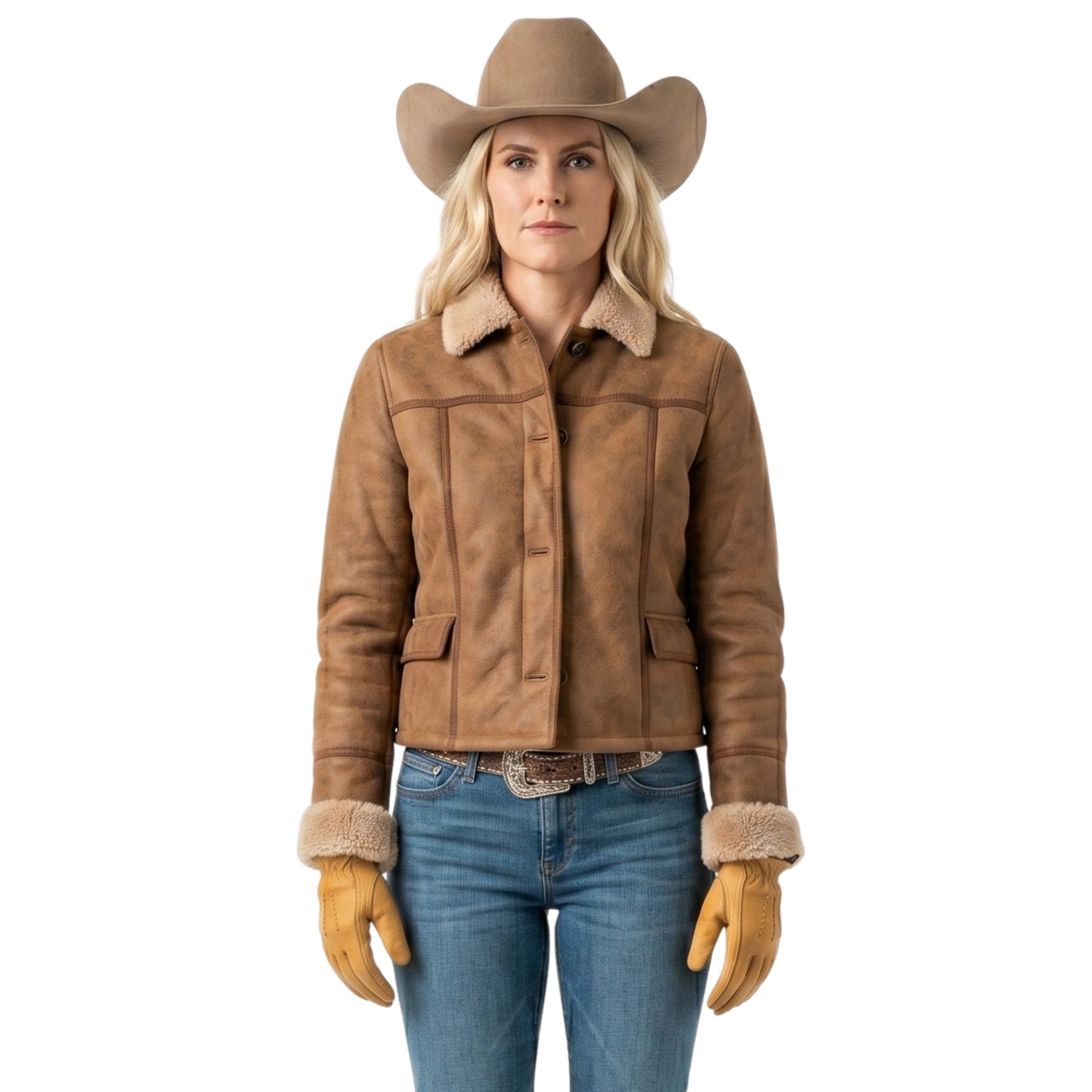 Marshals S01 Dolly Weaver Suede Leather Jacket Buy Now