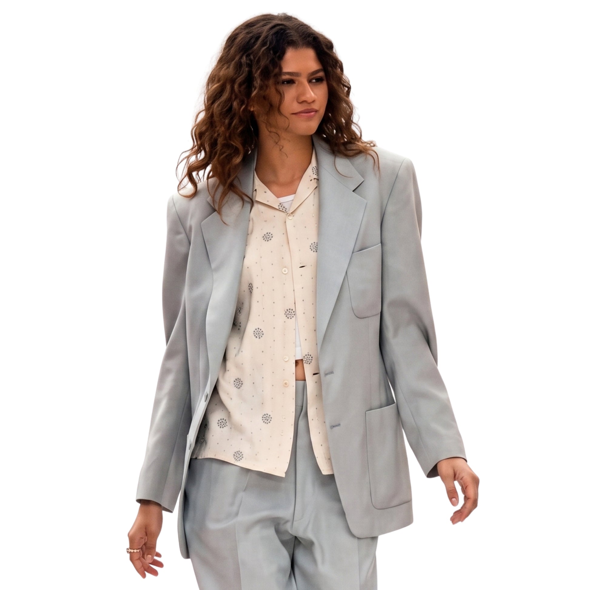 Euphoria S03 Zendaya Blue Blazer Buy Now