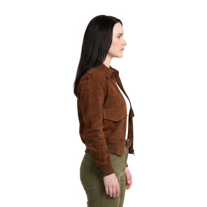 Lois Lane Superman and Lois Brown Leather Jacket