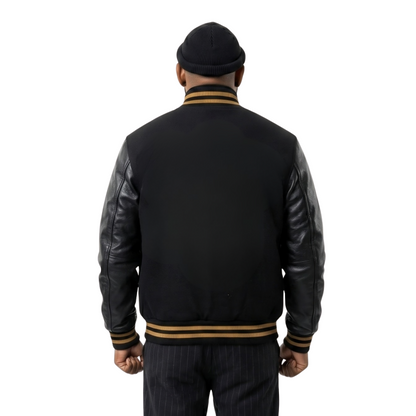 Stephen Boss Black Varsity Jacket