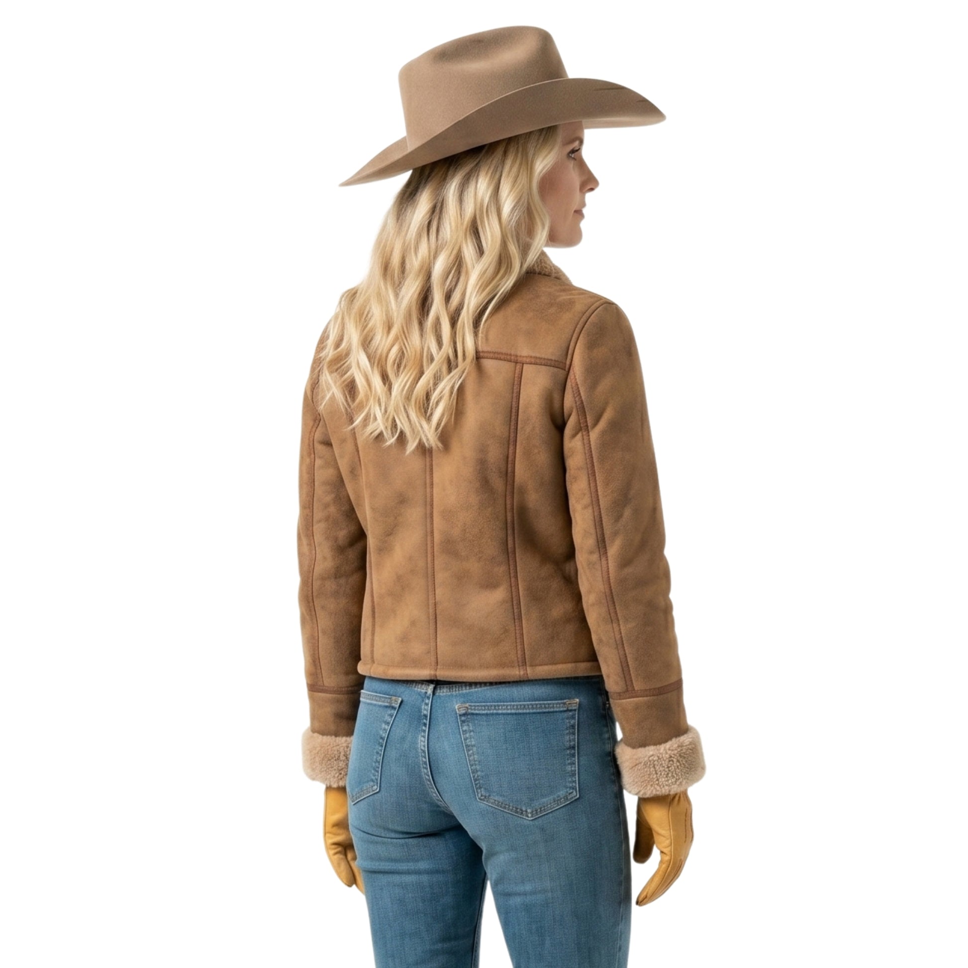 Marshals S01 Dolly Weaver Suede Leather Jacket Shop Today