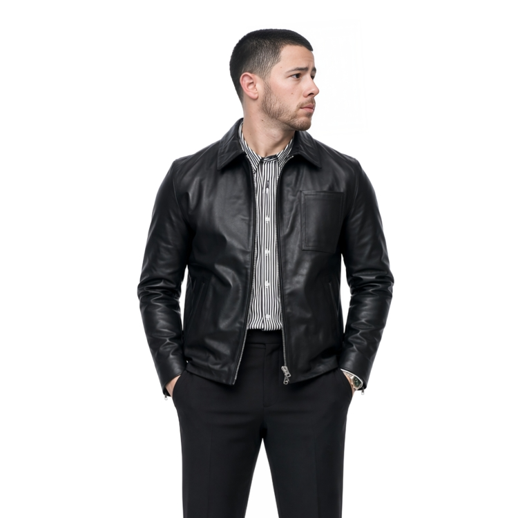 A-Very-Jonas-Christmas-Movie-Nick-Jonas-Leather-Jacket