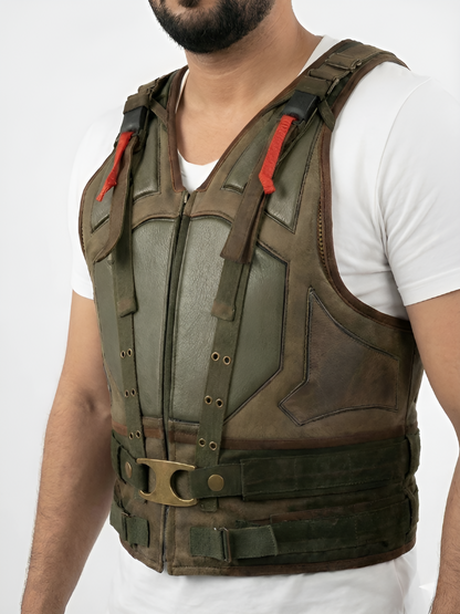 Dark Knight Rises Bane Vest - Military Green Tactical Jacket-Official Style Vest