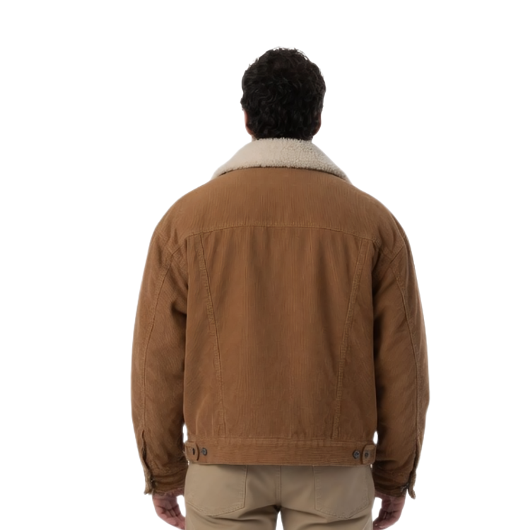A Million Little Pieces James Frey Shearling Brown Cotton Jacket  Buy Now