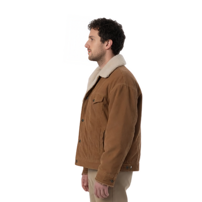 A Million Little Pieces James Frey Shearling Brown Cotton Jacket Sale Live