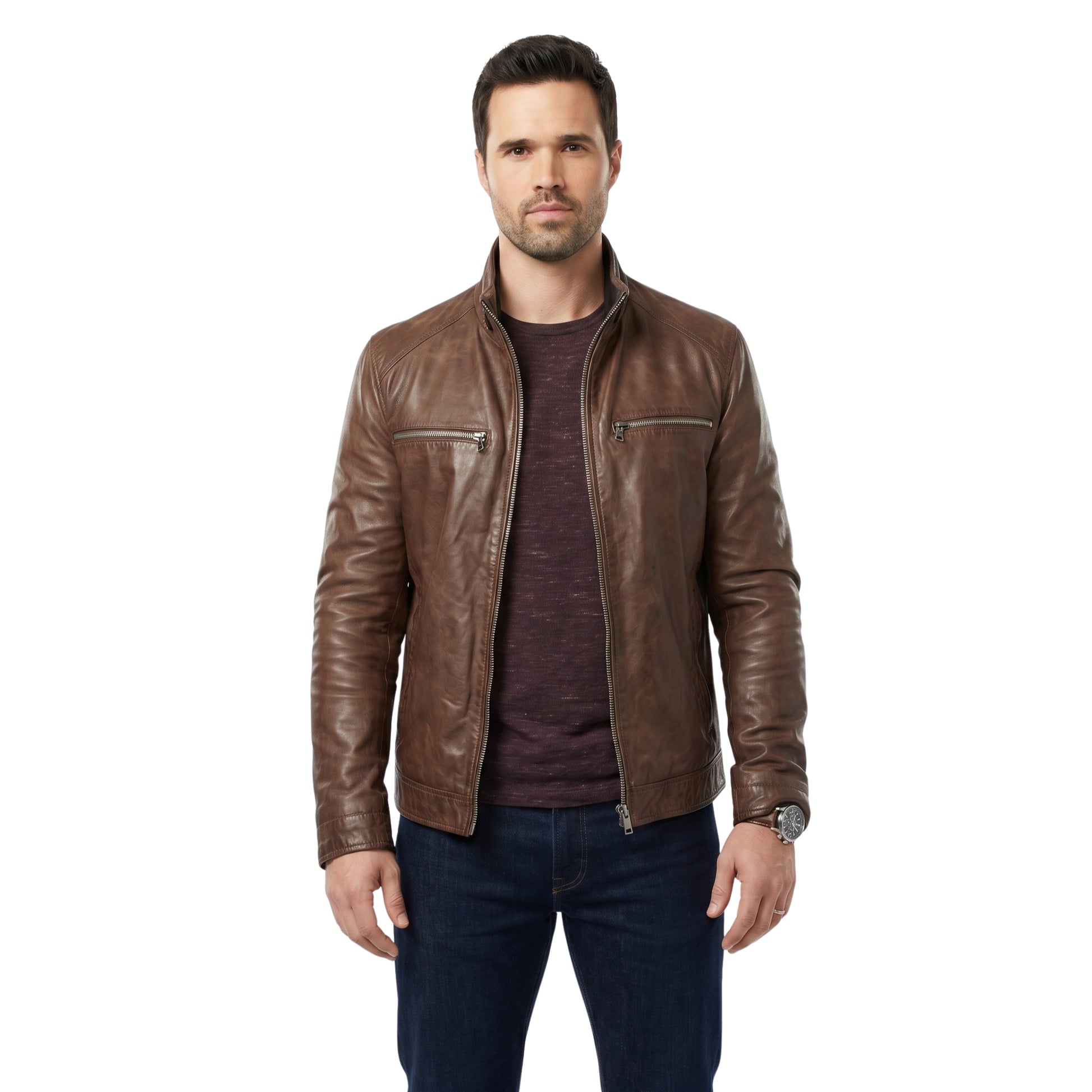 Agents of Shield Grant Ward Brown Leather Jacket Buy Now
