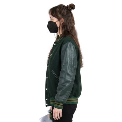 Am I OK Lucy Green Varsity Jacket