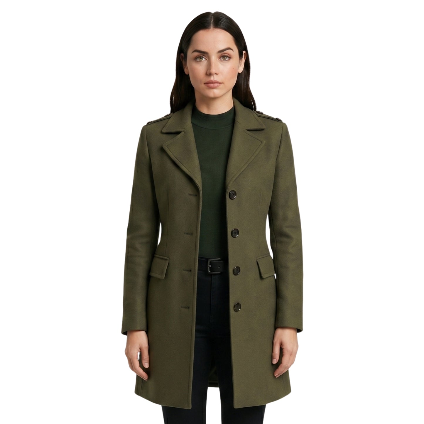 Ana de Armas Ballerina 2025 Trench Coat
