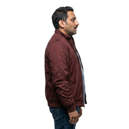 Animal Control Amit Patel Maroon Cotton Jacket