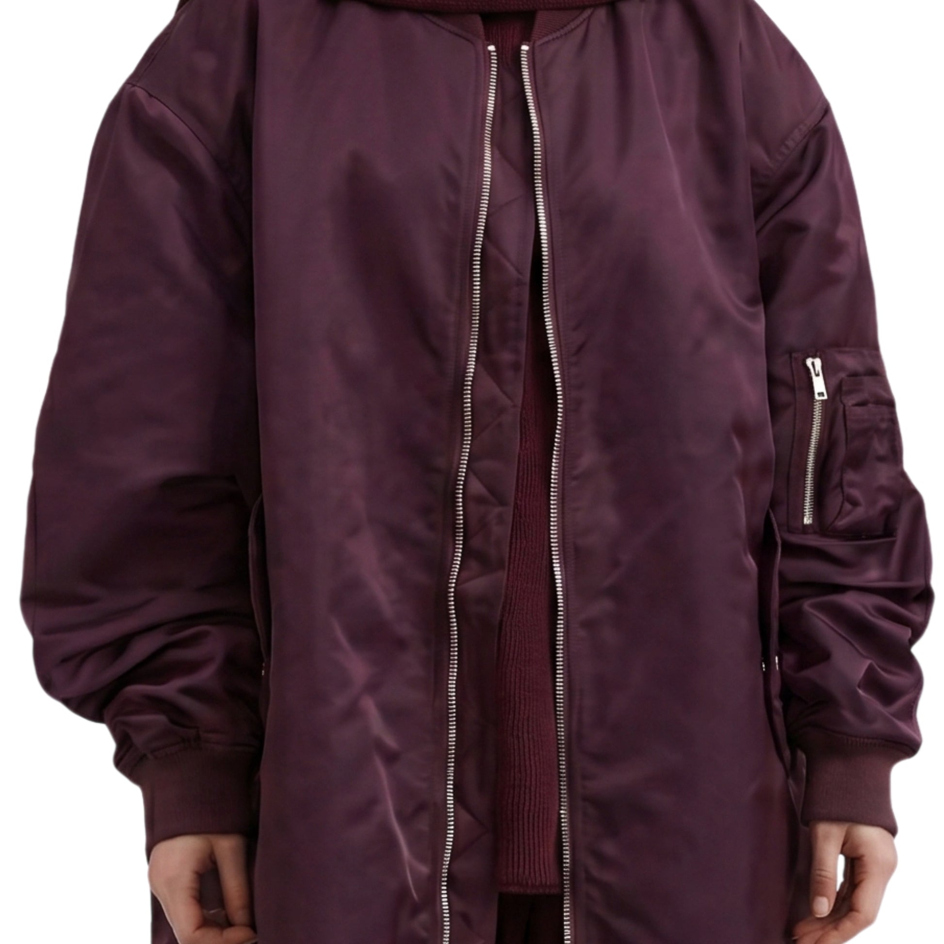 Anne Hathaway Inspired 2026 Bomber Coat for Women
