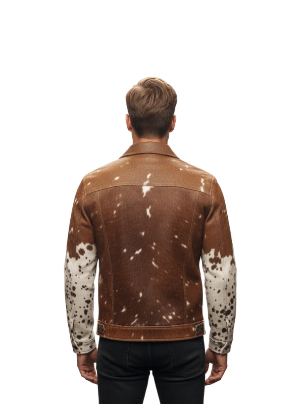 Authentic Hair-On Cowhide Leather Jacket