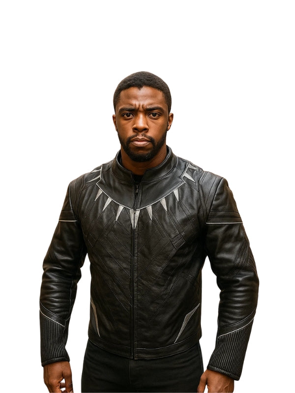 Avengers Infinity War Black Panther Leather Jacket Black