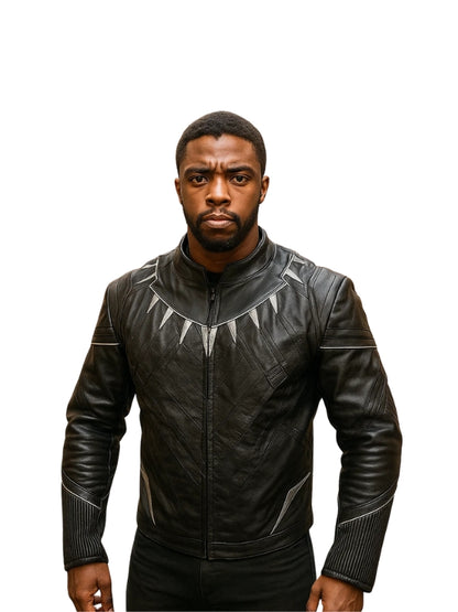 Avengers Infinity War Black Panther Leather Jacket Black