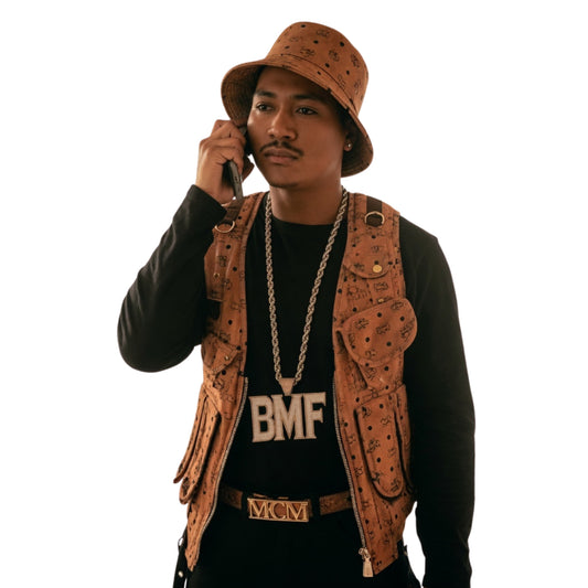 BMF S03 Big Meech Flenory Brown Vest