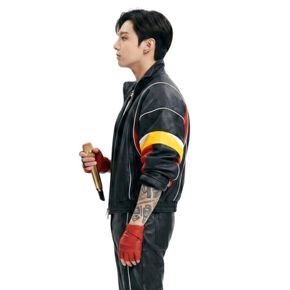 BTS World Tour Jungkook Nahmias Leather Jacket Order Now 