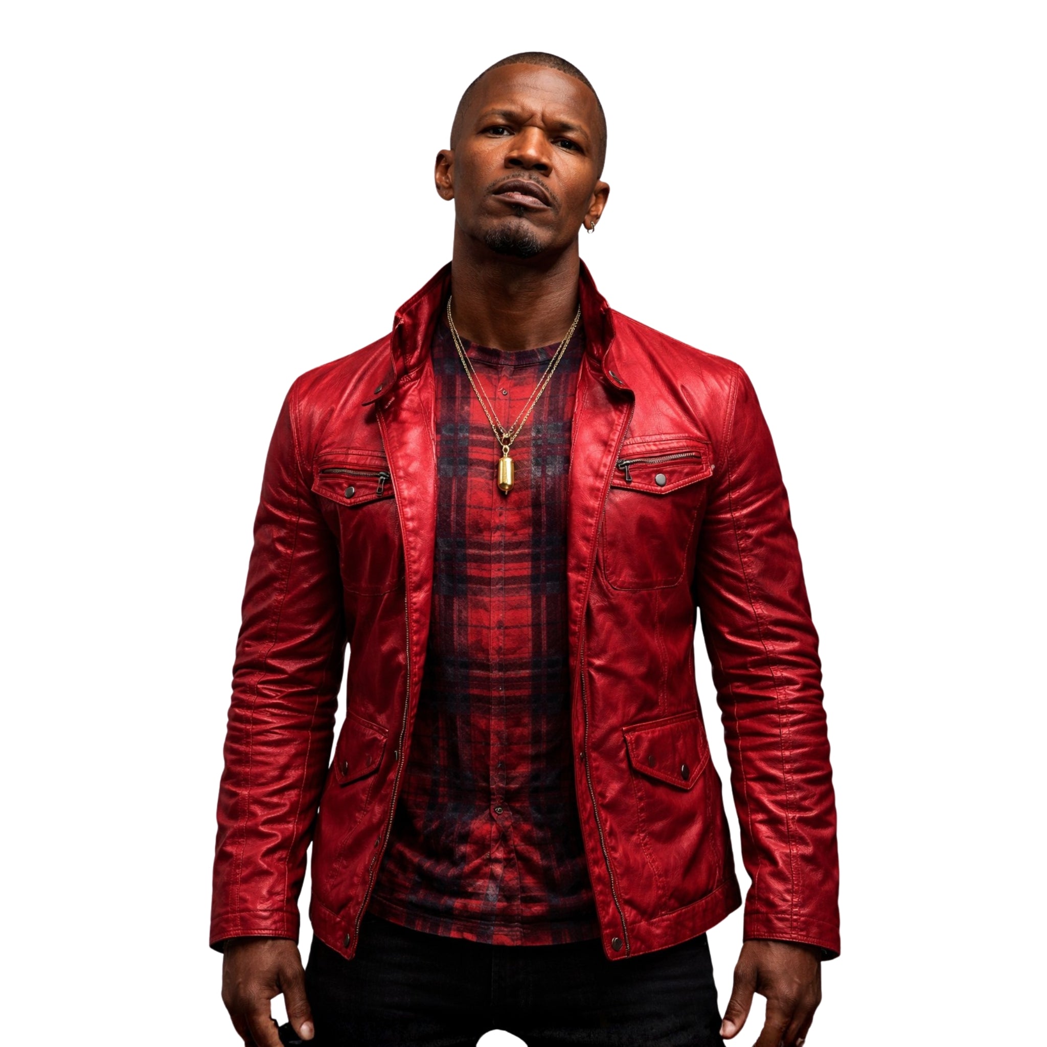 Baby Driver Jamie Foxx Red Jacket