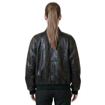 Barbara Palvin Celebrity Style Leather Jacket PFW Look