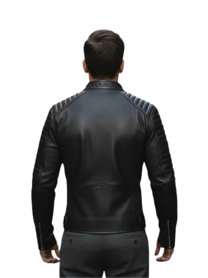Black & Yellow Batman Lego Leather Jacket