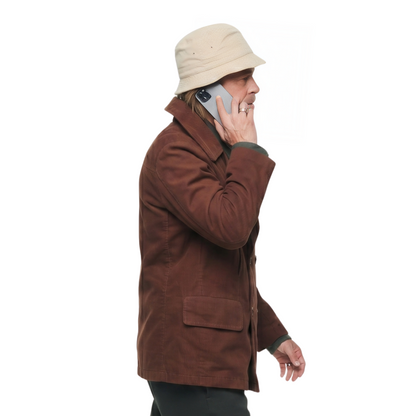 Brad Pitt Bullet Train 2022 Brown Peacoat Live