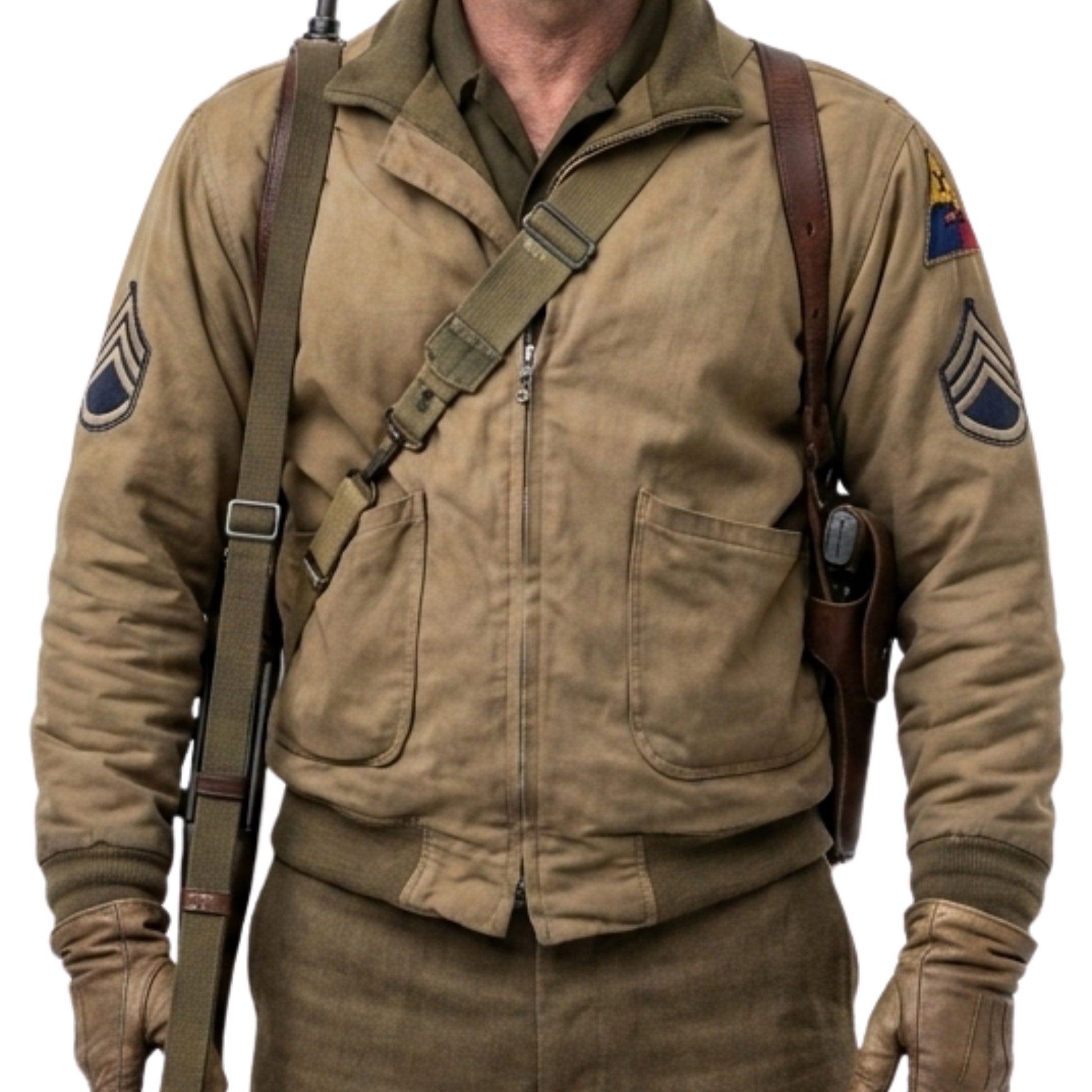 Brad Pitt Don Wardaddy Collier Fury Jacket