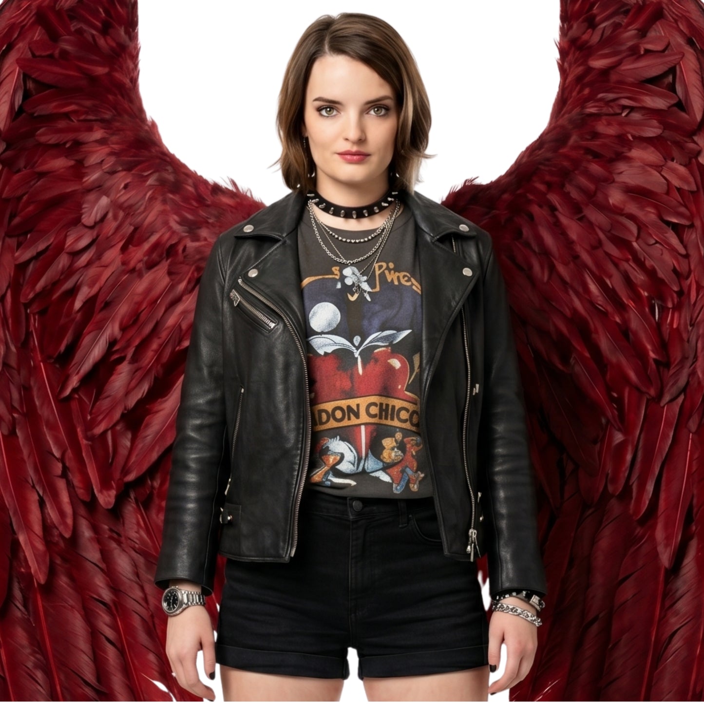 Brianna Hildebrand Lccifer S06 Biker Leather Jacket Buy Now