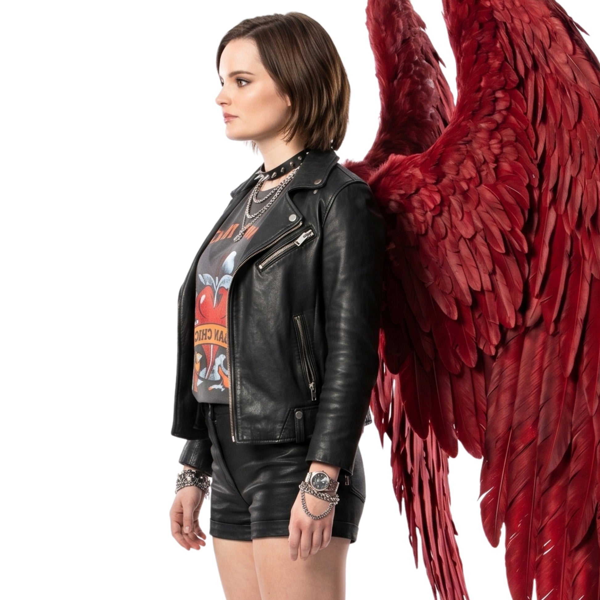 Brianna Hildebrand Lccifer S06 Biker Leather Jacket Order Now