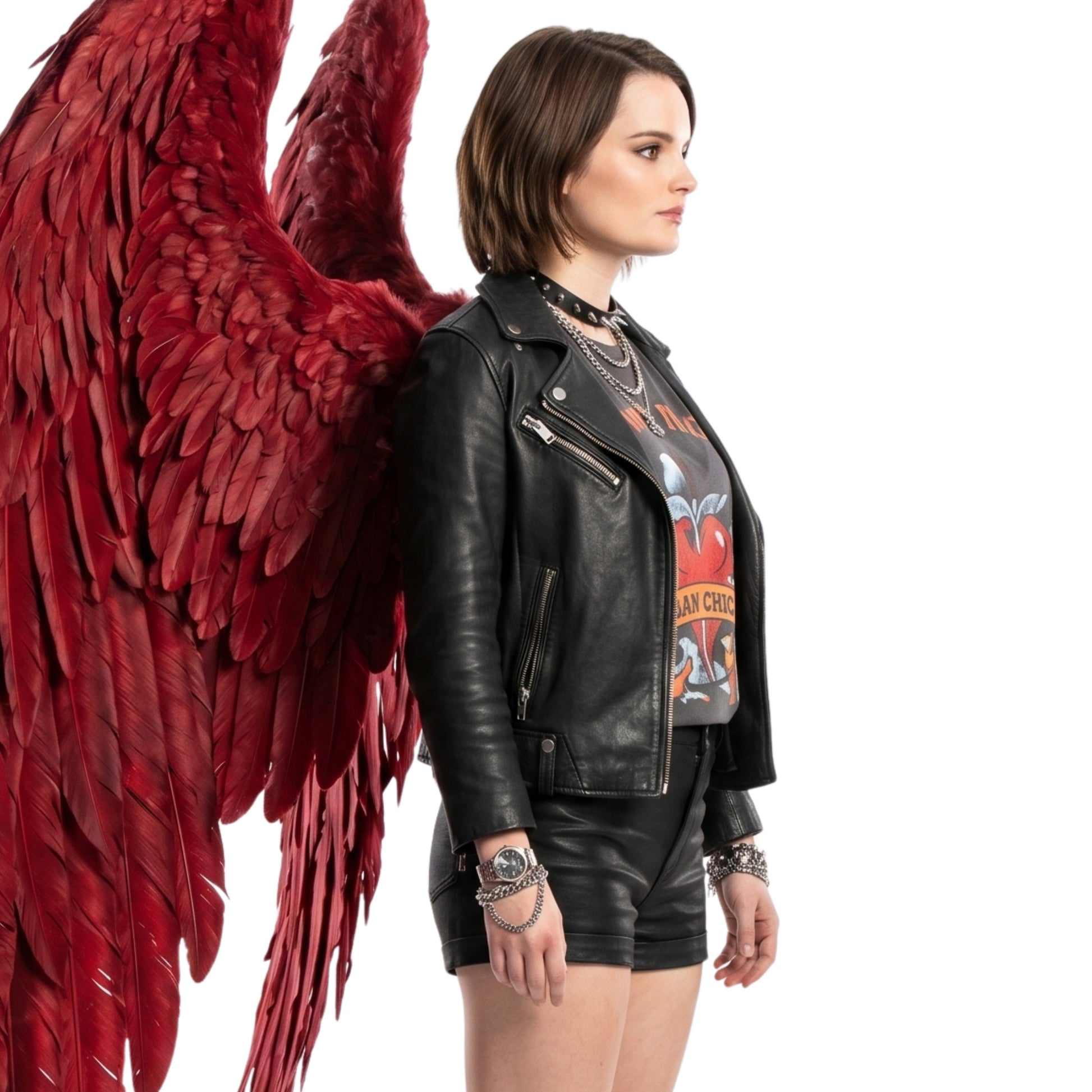 Brianna Hildebrand Lccifer S06 Biker Leather Jacket Shop Now
