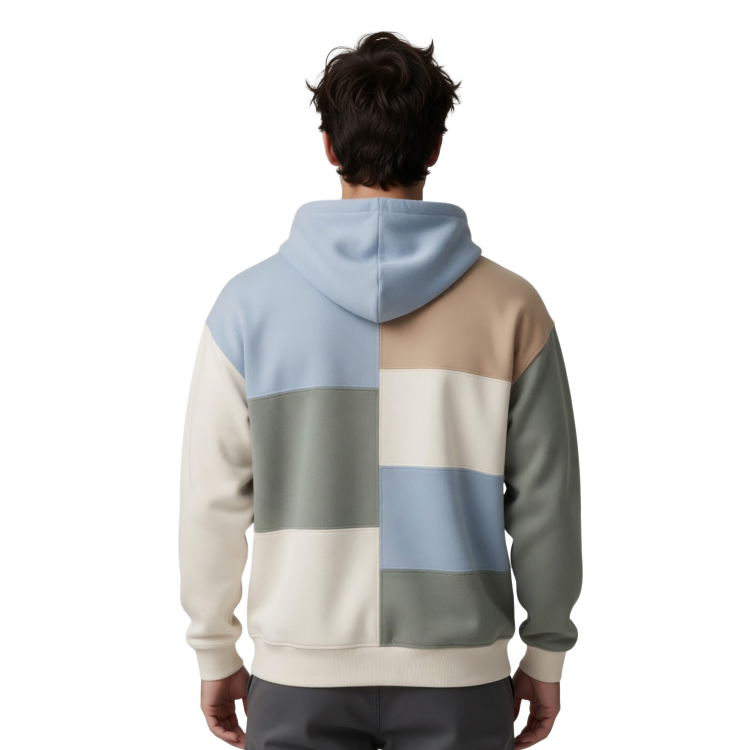 Buy Color Block Patchwork Hoodie